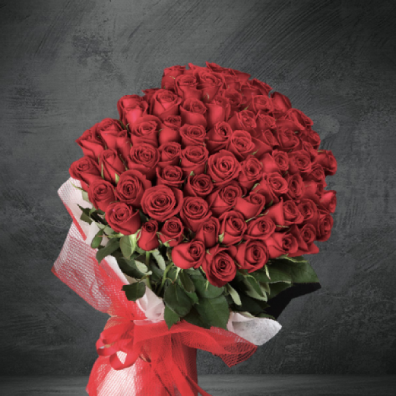 101 Kırmızı Gül Buketi