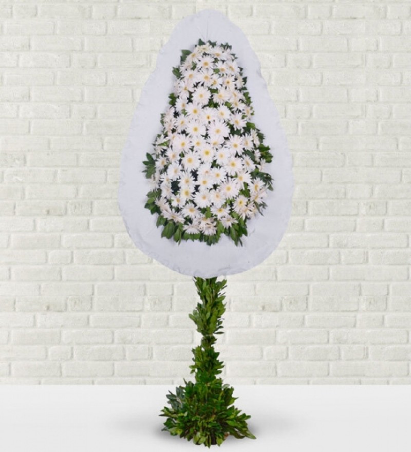 Beyaz Gerbera Sepeti