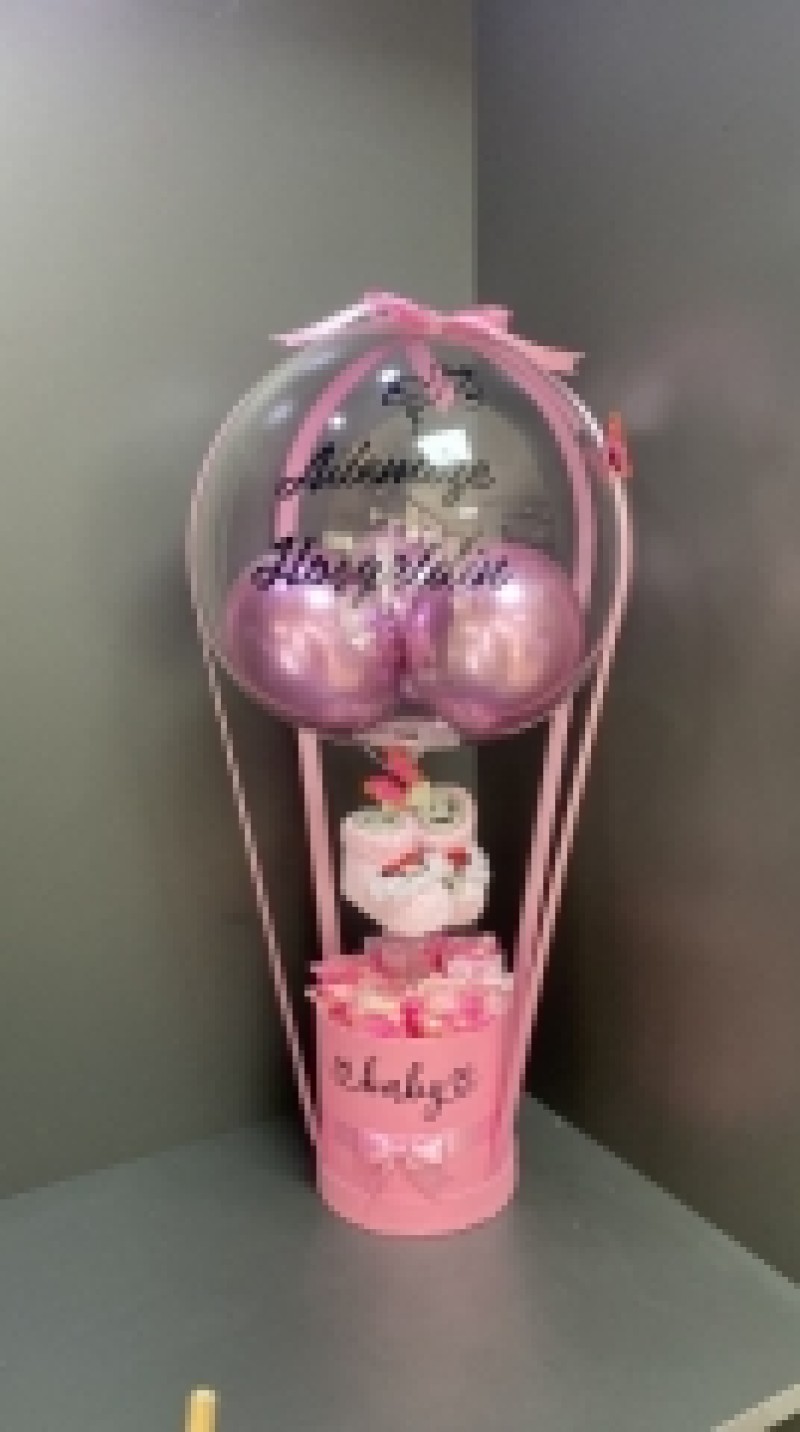 KIZ BEBEK BALON VE PATİK MODEL