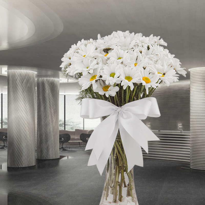 Vazoda Beyaz Papatyalar